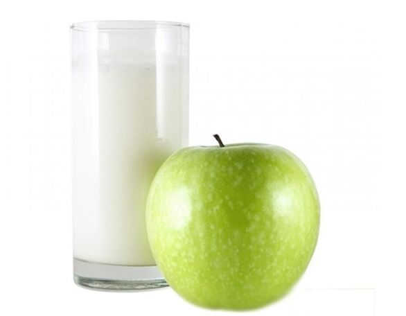 Kéfir à la pomme pour un régime efficace